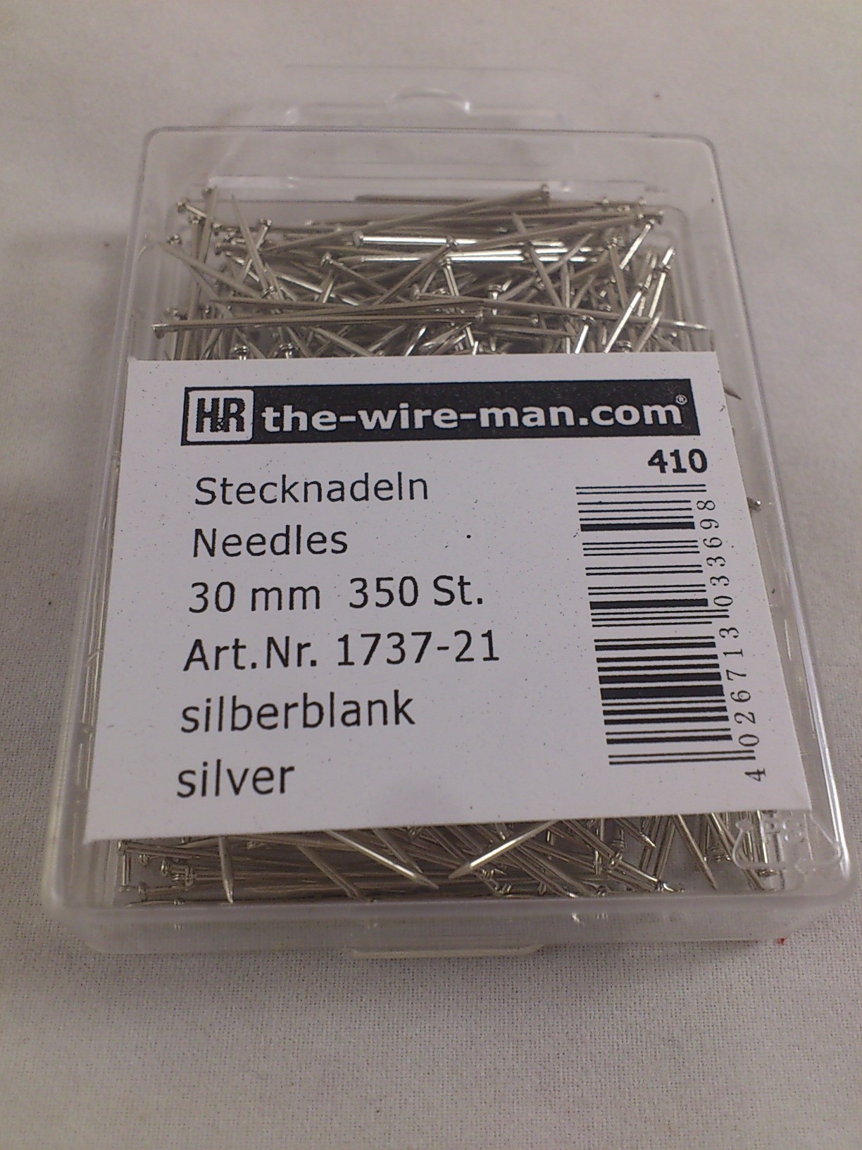 Iron pins 3 cm 350 p. nickel-plated